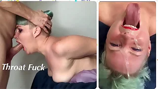 Extreme Throat Fuck for StepDaughter give Throat Bulge